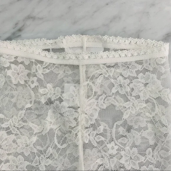 Baby Bella Maya Lace Footless Tights / Leggings White 18 months - Picture 3 of 11